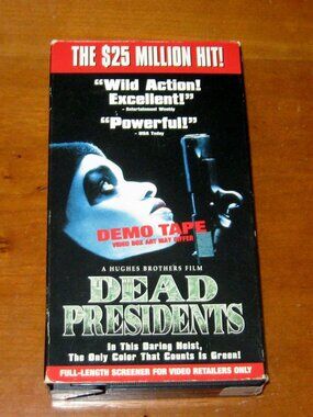 Dead Presidents Demo Tape Vintage VHS 1996 Hughes Brothers Full Length Screener